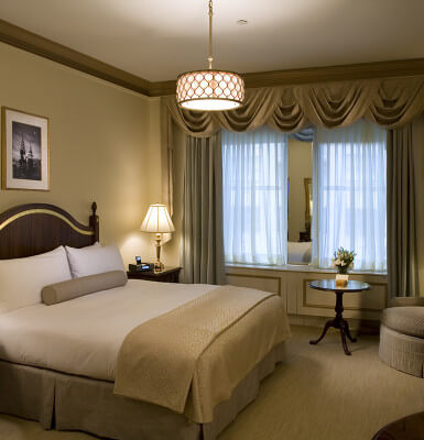 Exuding classic luxury, Interior Room #315 is a restful retreat away from New York's streets.